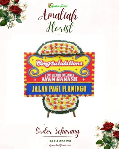 Bunga Papan Congratulation di Dullah Laut